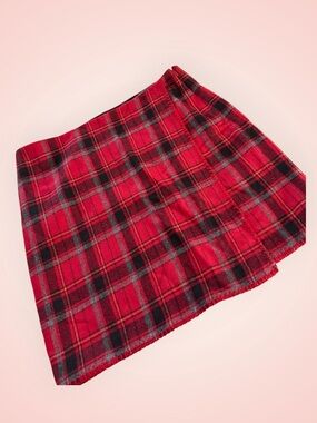 Eddie Baur Red Plaid Women's Skirt sz 16